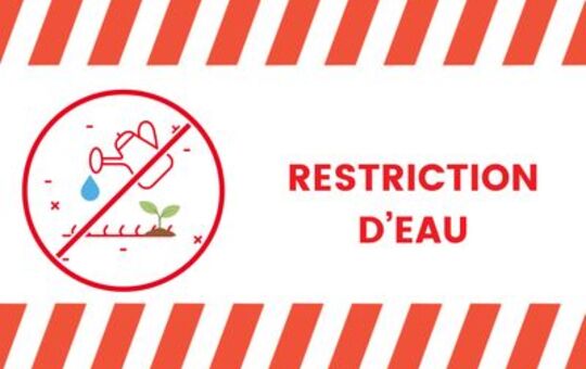 Arrêté portant restrictions temporaires de l’eau